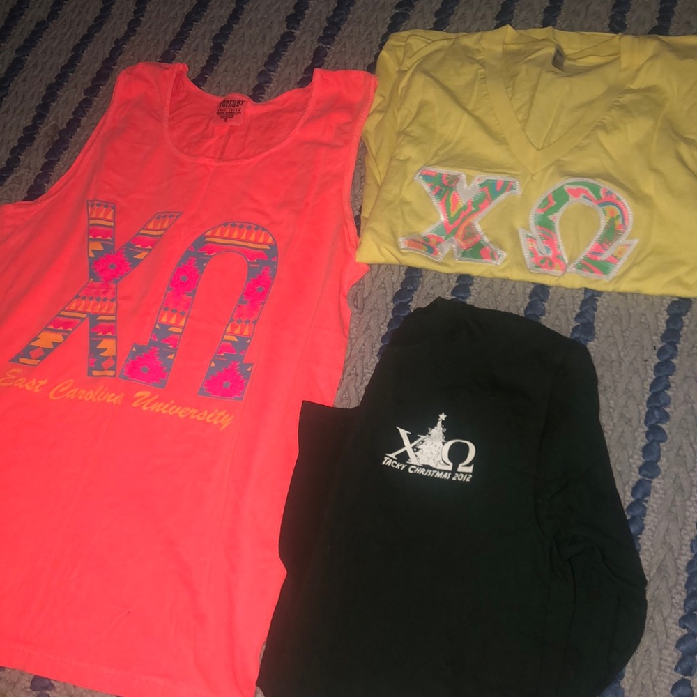 BUNDLE of Chi Omega Shirts